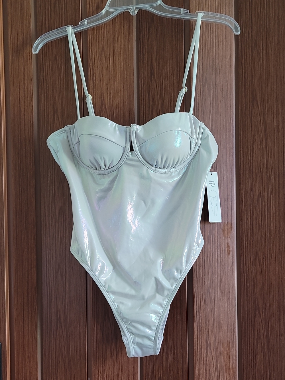 No Boundaries Underwire One-Piece Swimsuit, Womens Size L 12-14